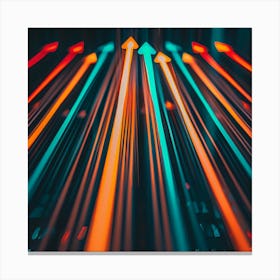 Arrows In The Dark Canvas Print