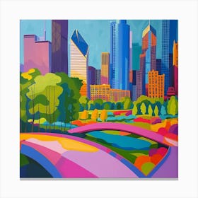 Abstract Park Collection Millennium Park Chicago 2 Canvas Print