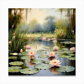 Water Lilies 3 Canvas Print