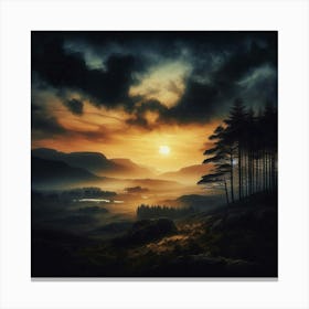 Sunset In Scotland 7 Toile