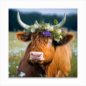 Scottish Cow Canvas Print
