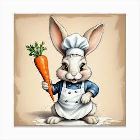 Chef Bunny 7 Canvas Print