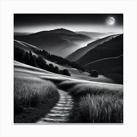 Path To The Moon 1 Canvas Print
