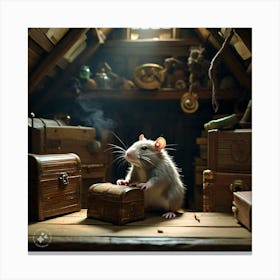 Rat In A Room Canvas Print