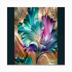 Abstract Flower Painting 1 Canvas Print