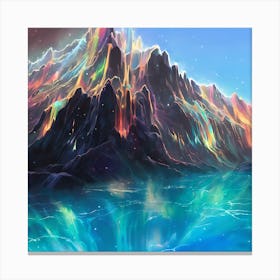 Tainted Mountain Canvas Print
