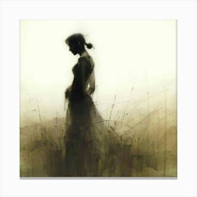 Woman In A Dress Canvas Print