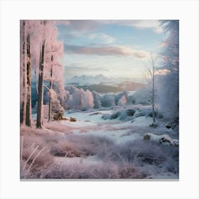 Frosty Landscape Canvas Print