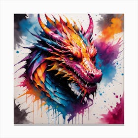 Dragon Head Canvas Print