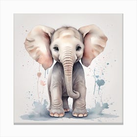 Elephant cub Canvas Print