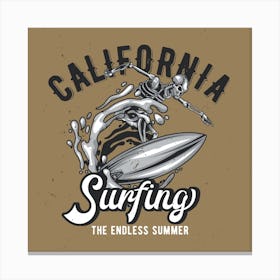 California Surfing Canvas Print