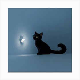 Looking At A Light Canvas Print