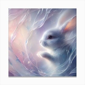 Rabbit In A Cloud Canvas Print