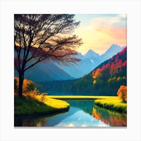 Autumn In The Mountains 16 Canvas Print