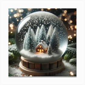 Snow Globe Canvas Print