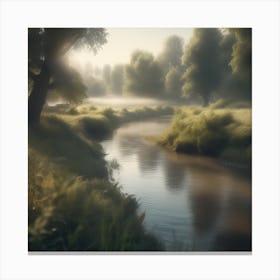 Misty Morning 5 Canvas Print