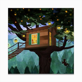 Treehouse Adventure Canvas Print