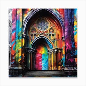 Colorful Cathedral Canvas Print