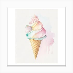 Ice cream print 4 Canvas Print