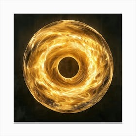 Fire Donut Canvas Print