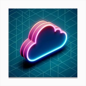 Cloud Icon 2 Canvas Print