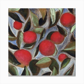 Apple Day - square red classic figurative Anton Maliar old master style Canvas Print