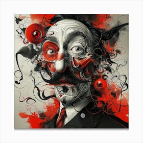 'The Clown' 2 Canvas Print