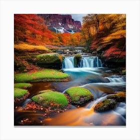 Autumn River 5 Canvas Print