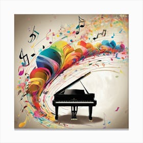 A Captivating Grand Piano Solo Art Print Canvas Print