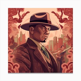 Man In The Hat Canvas Print