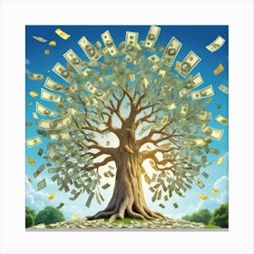 Money Tree 3 Canvas Print