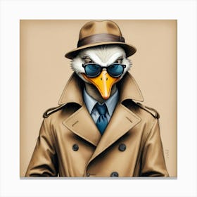 Eagle Detective Canvas Print