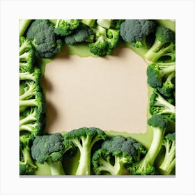 Frame Of Broccoli Canvas Print
