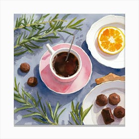 Still Life With Coffee (7) Canvas Print