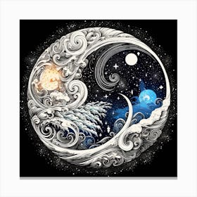 Yin Yang Yin 1 Canvas Print