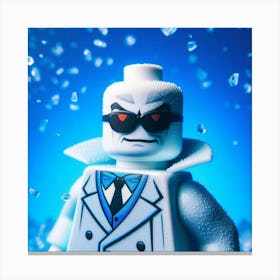 Mr. Freeze from Batman in Lego style Canvas Print