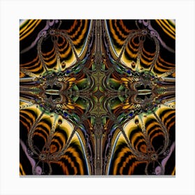 Fractal Cross Abstract Art Artwork Canvas Print