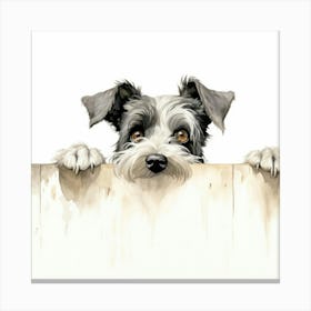 Standard Schnauzer Dog 2 Canvas Print