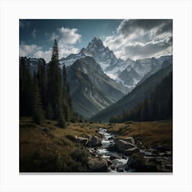 Mountain Stream Canvas Print