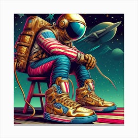 "The Space Race" Cosmic Knots Collection [Risky Sigma] Canvas Print