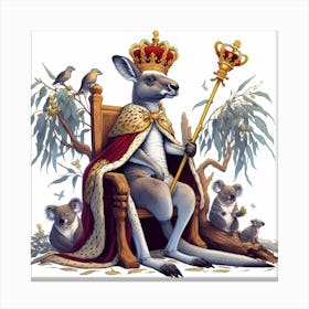 Kangaroo King 1 Canvas Print