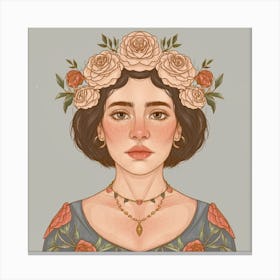 Portrait Of A Woman 63 Canvas Print