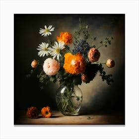 Flowers In A Vase 8 Canvas Print