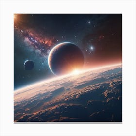 Planets Crush Canvas Print