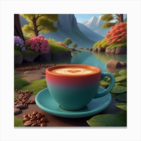 Latte Art Canvas Print