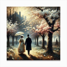 Cherry Blossoms II Art Print Canvas Print