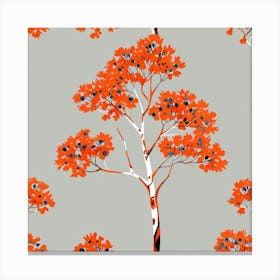 Abstract Rowan tree 2 Canvas Print