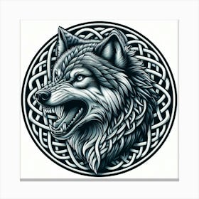 Celtic Wolf Canvas Print