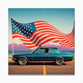 American Car Canvas Print