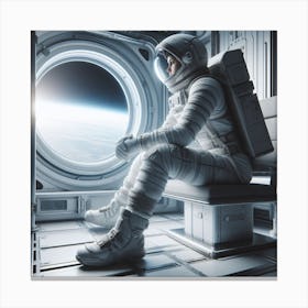 Astronaut In Space 7 Canvas Print